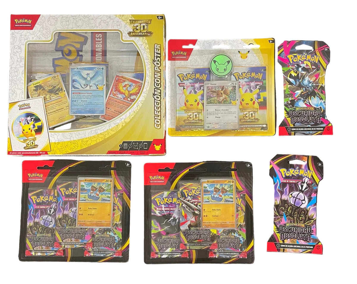 Pack Pokemon 30 Aniversario y Oscuridad absoluta - ESPAÑOL